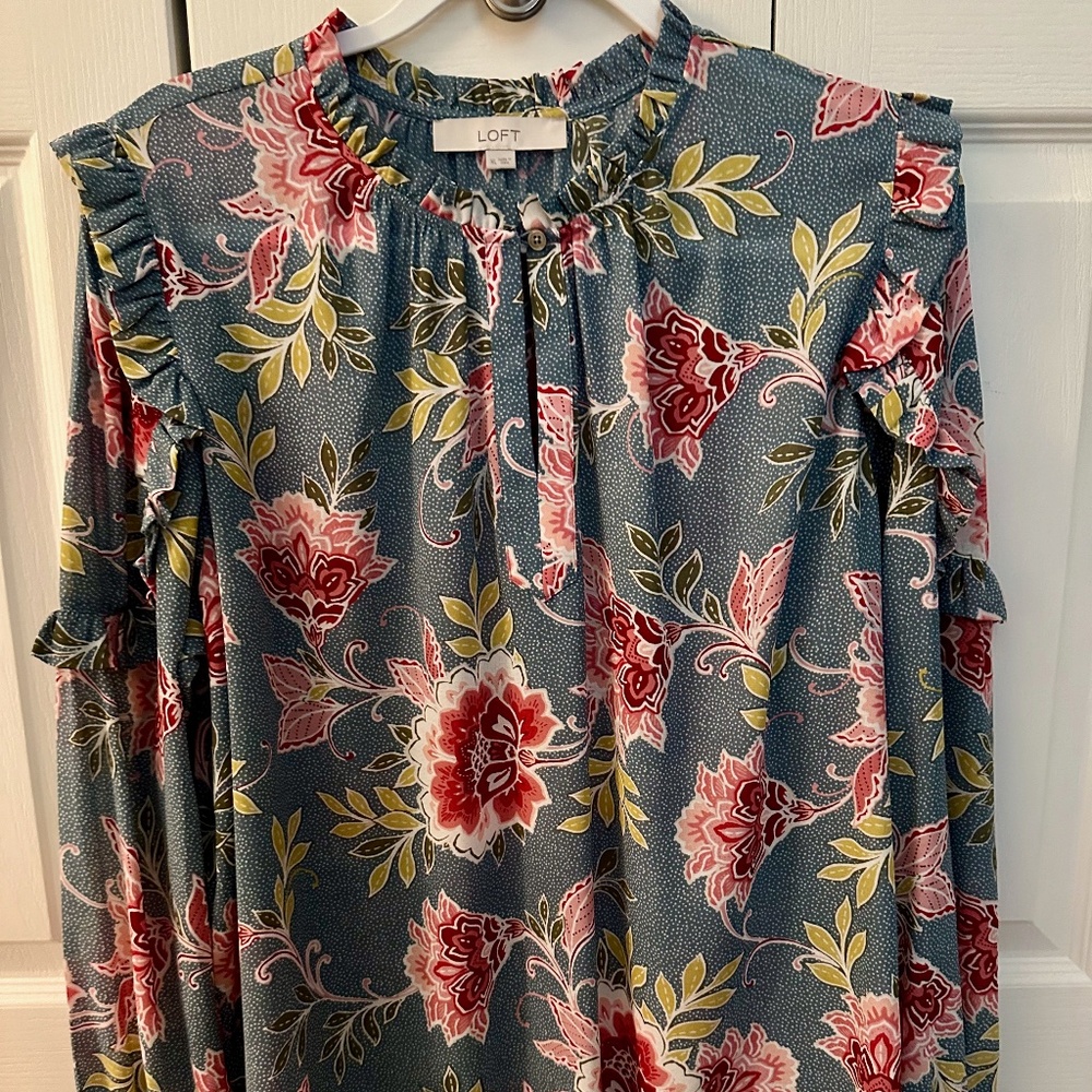 Loft Long Sleeve Blouse Size XL